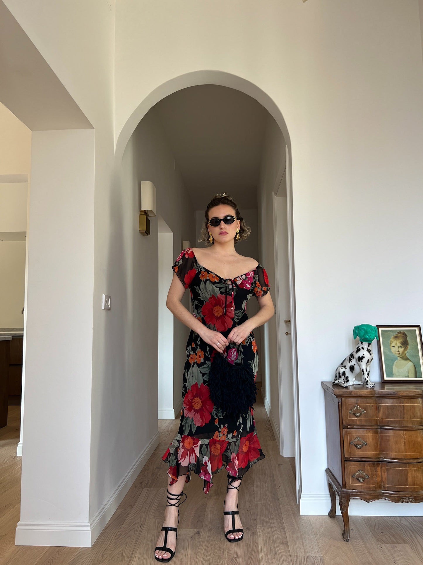 Viscose floral dress