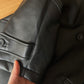 Leather-like black jacket