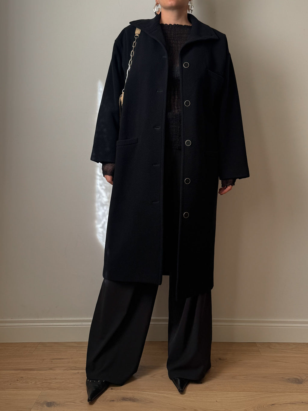 Gianni Versace wool and cashmere coat