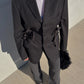 Brando pinstriped anthracite wool (Michael&son)