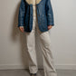 Vintage blue Shearling coat