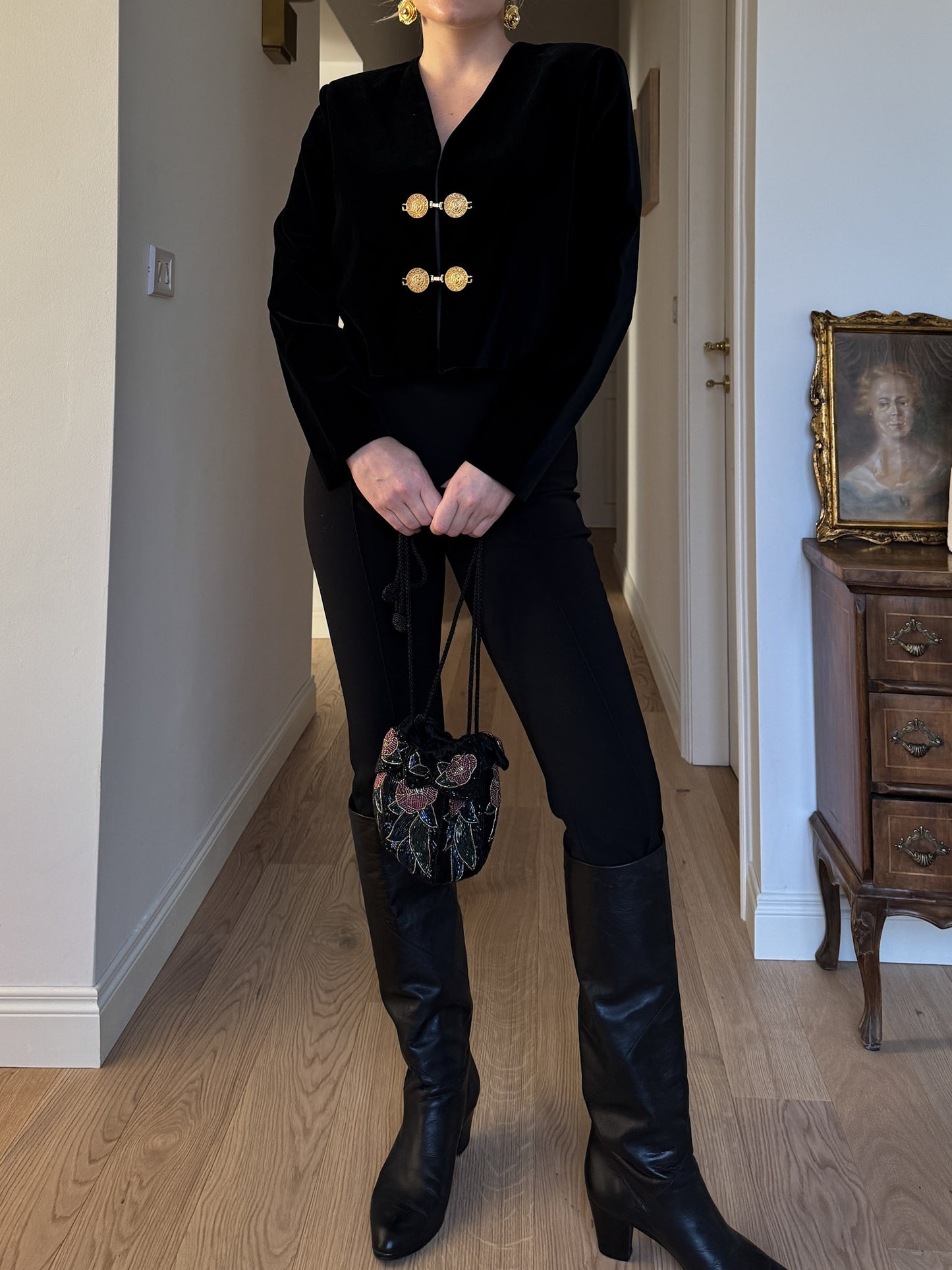 Velvet black jacket