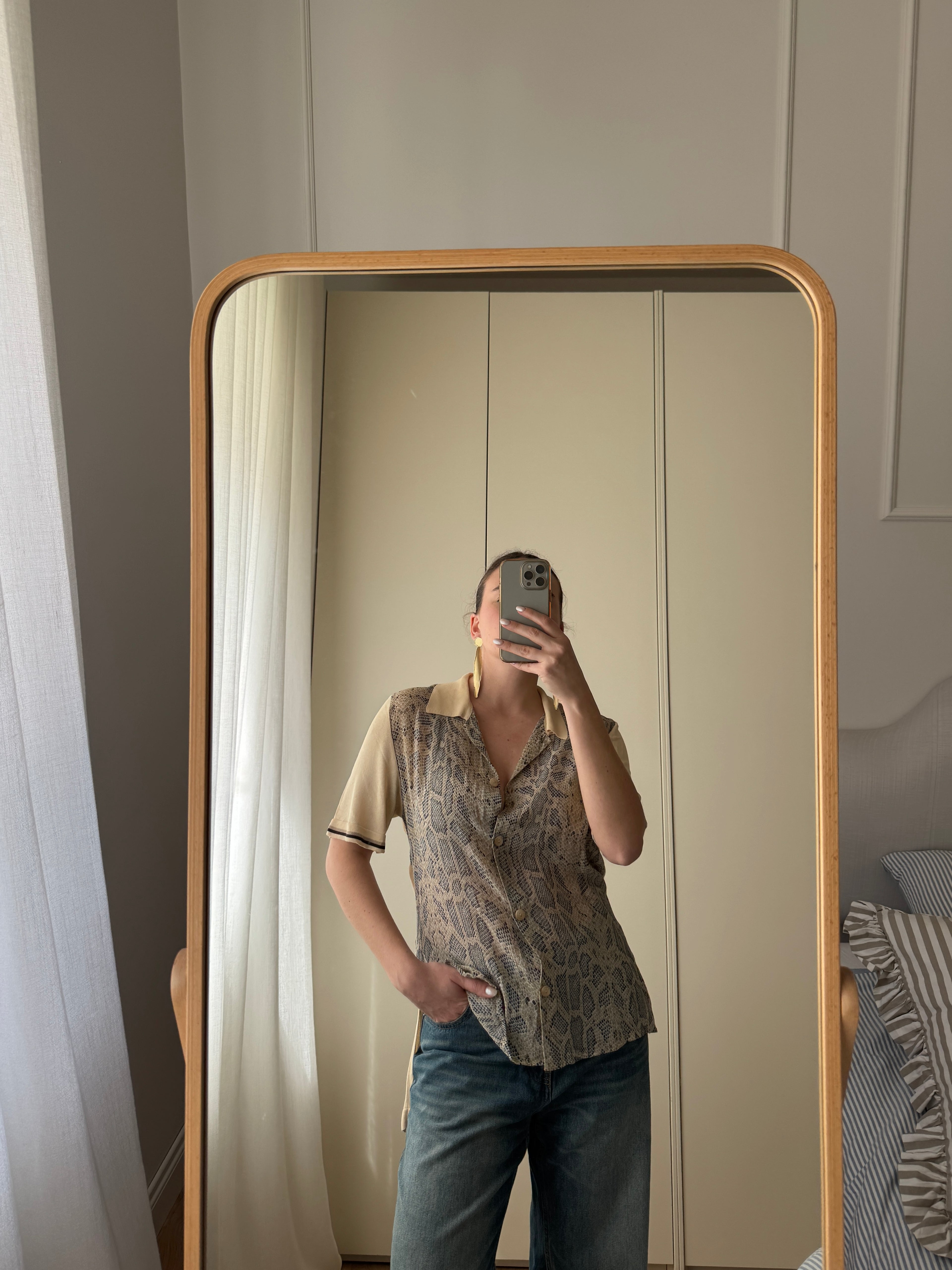 Polo animalier in pura viscosa