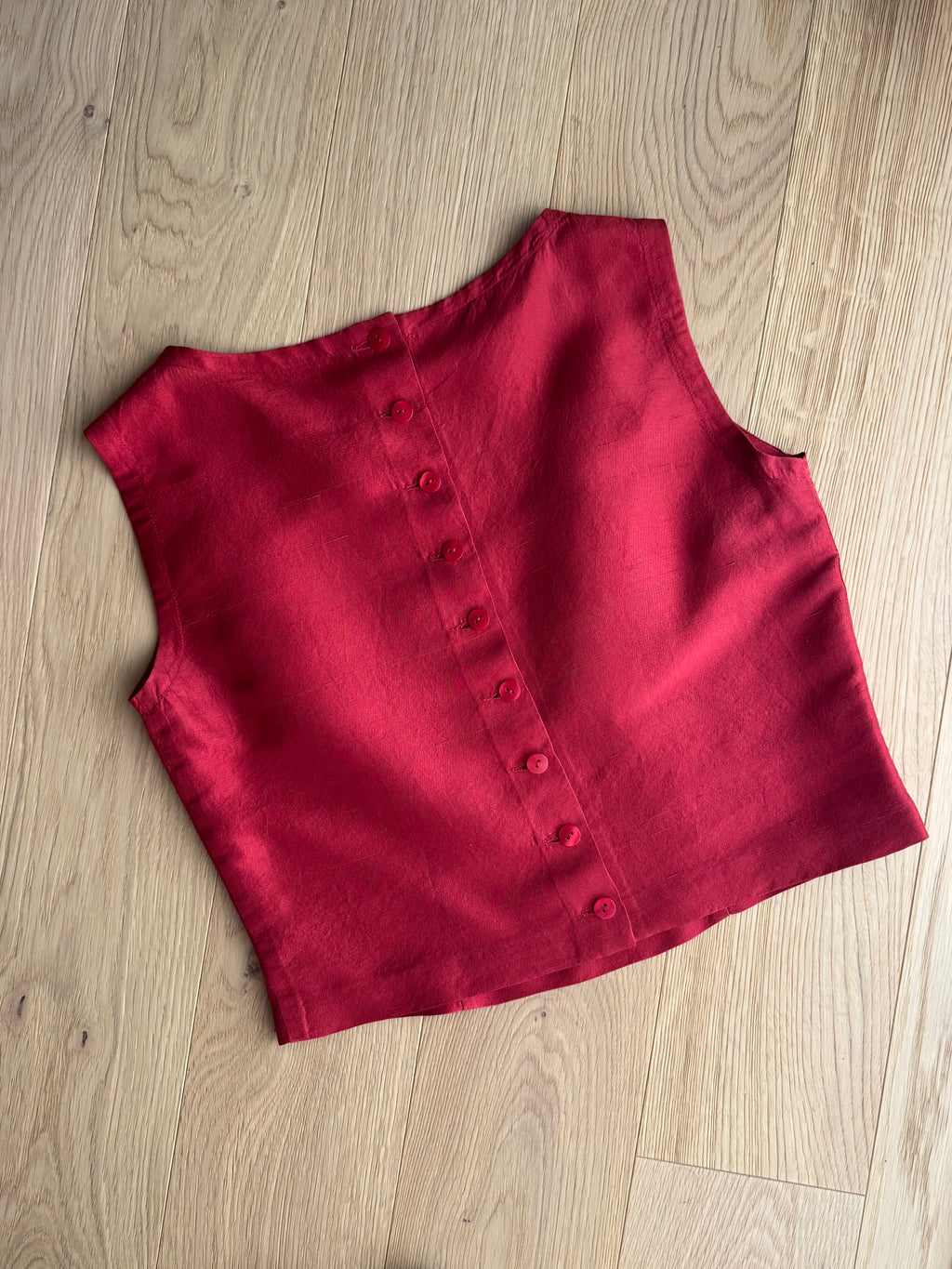 Pure silk red co-ord