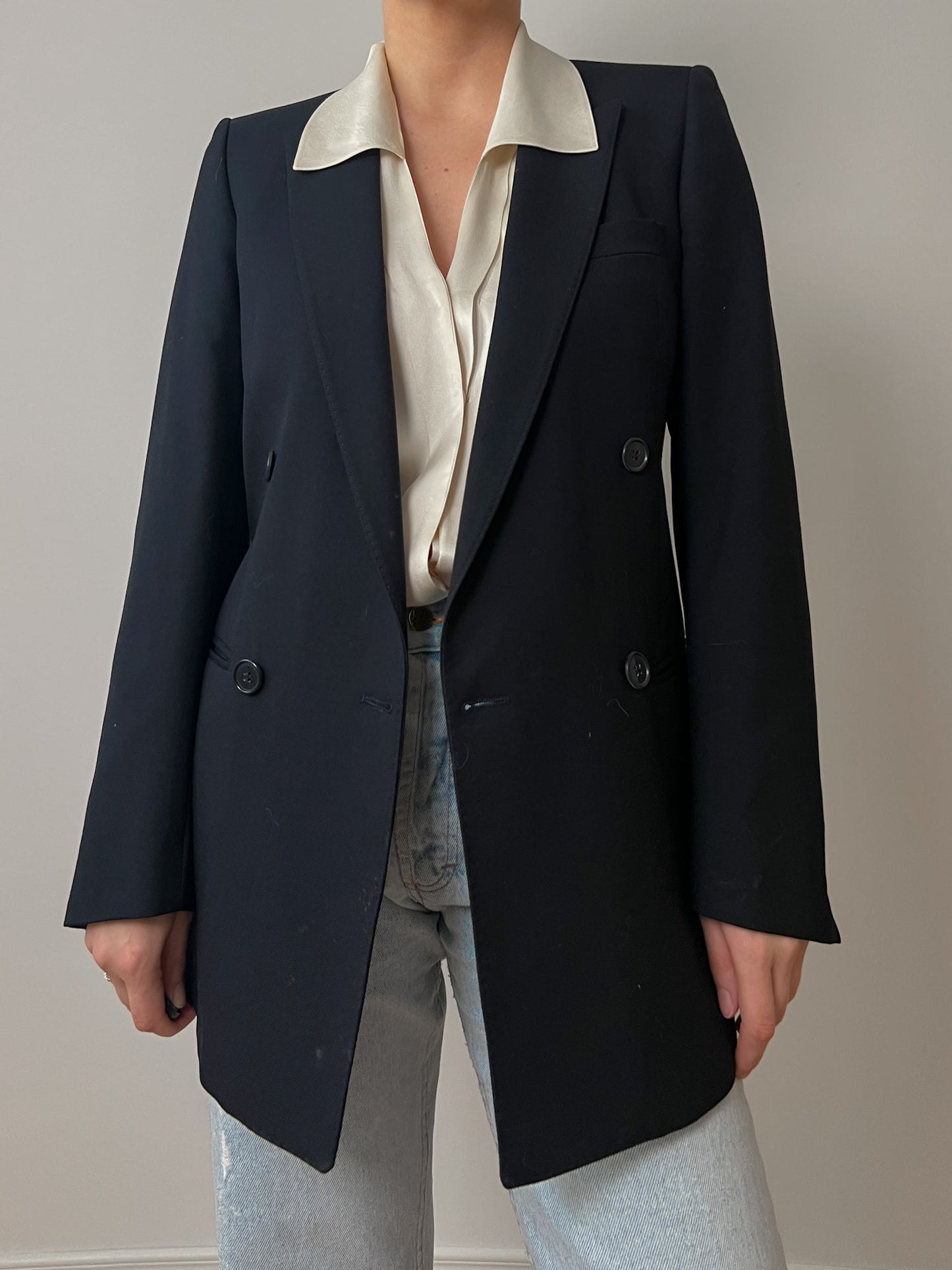 Pure virgin wool blue blazer