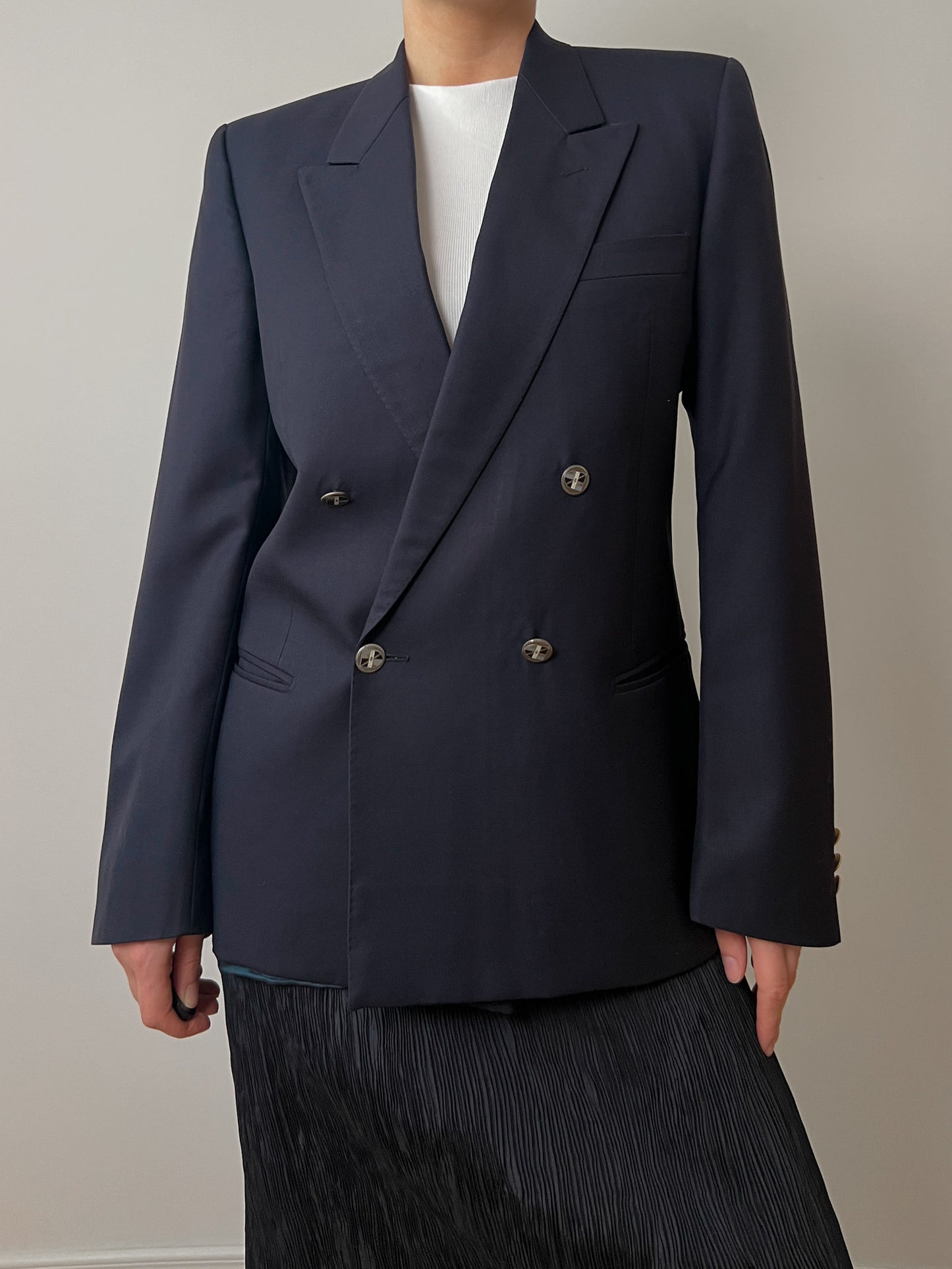 Pure virgin wool blue blazer