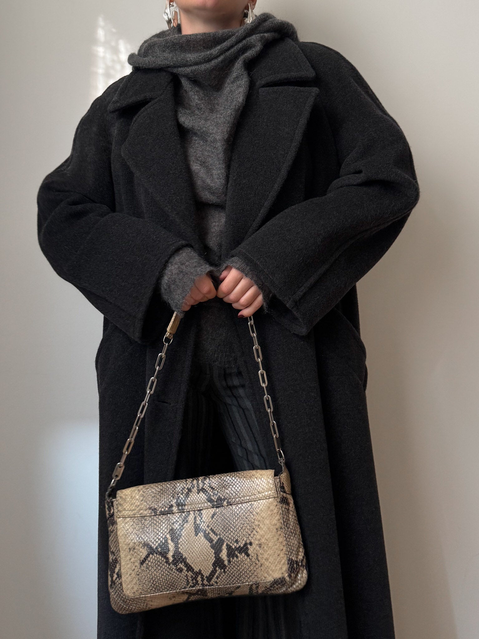 Marella pure wool anthracite coat