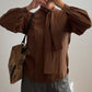 Pure silk brown blouse