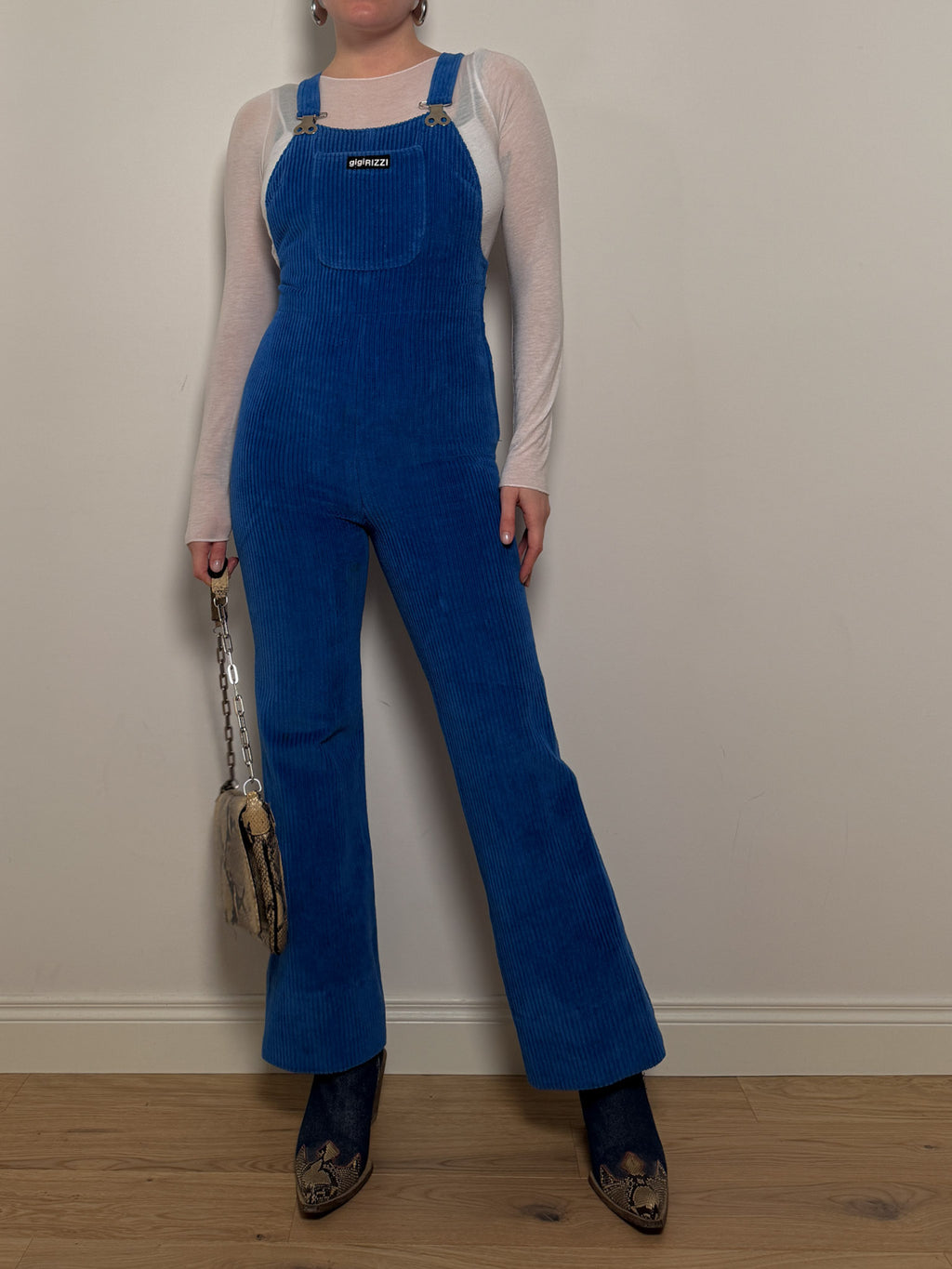 Gigi rizzi blue overalls