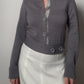 Pure merino wool grey cardigan