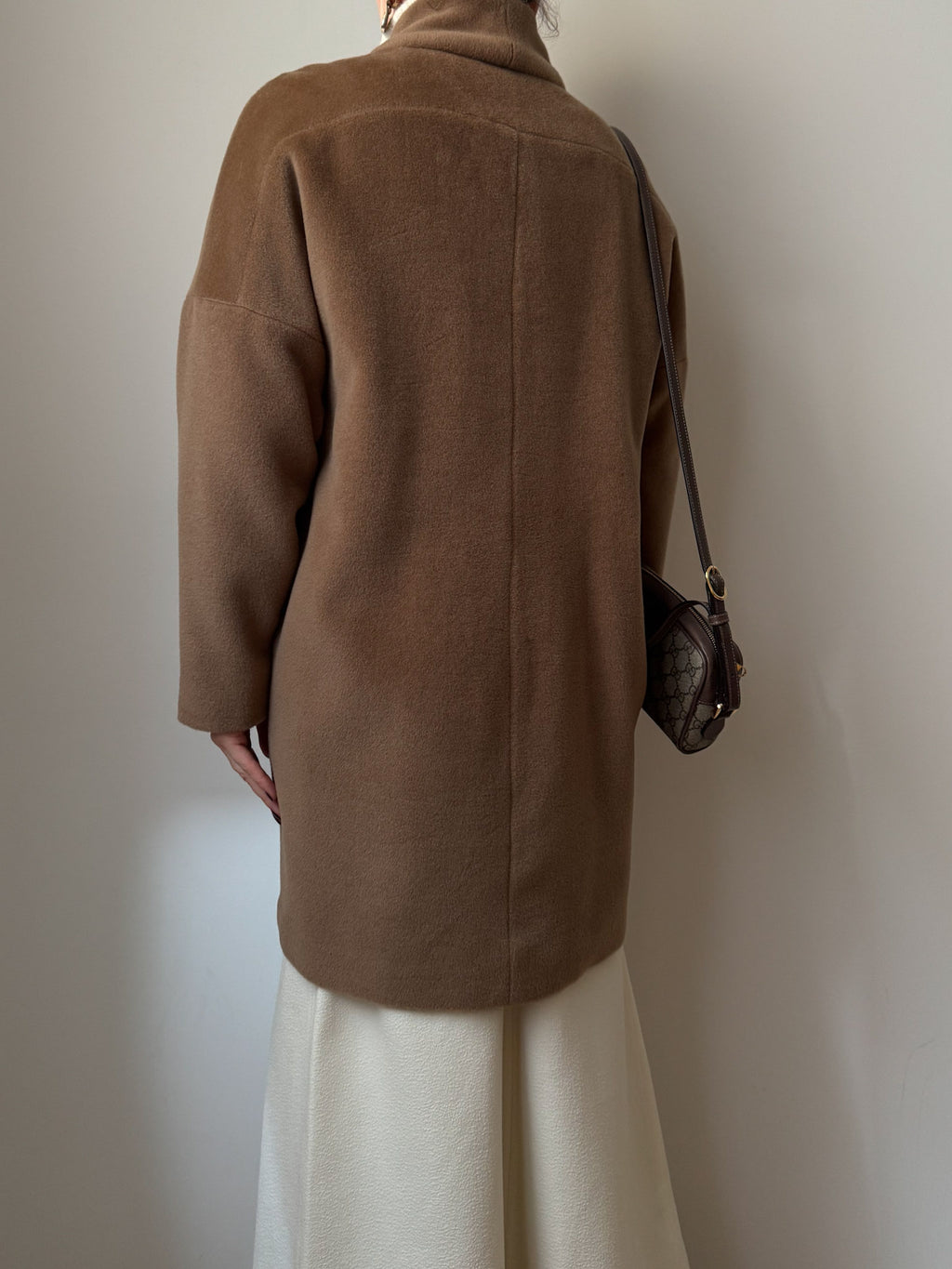 Marella wool and cashmere camel caban