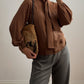 Pure silk brown blouse