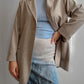 Pure wool sand blazer