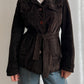 Real suede brown jacket