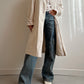 Classic ice long trench coat