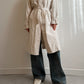 Classic ice long trench coat