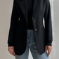 Pure virgin wool black blazer