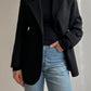 Pure virgin wool black blazer