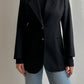 Pure virgin wool black blazer