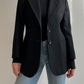 Pure virgin wool black blazer