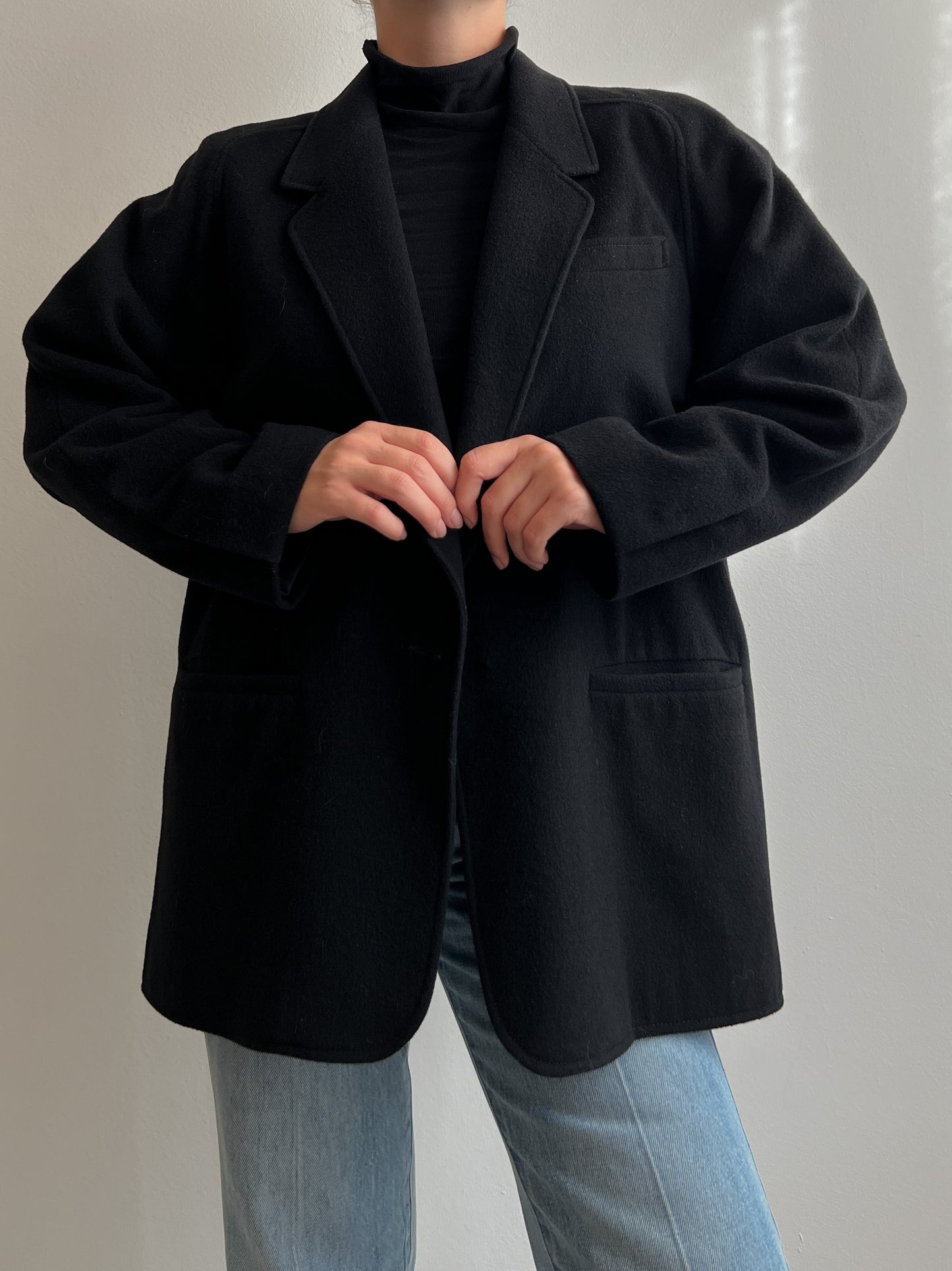 Pure wool black jacket