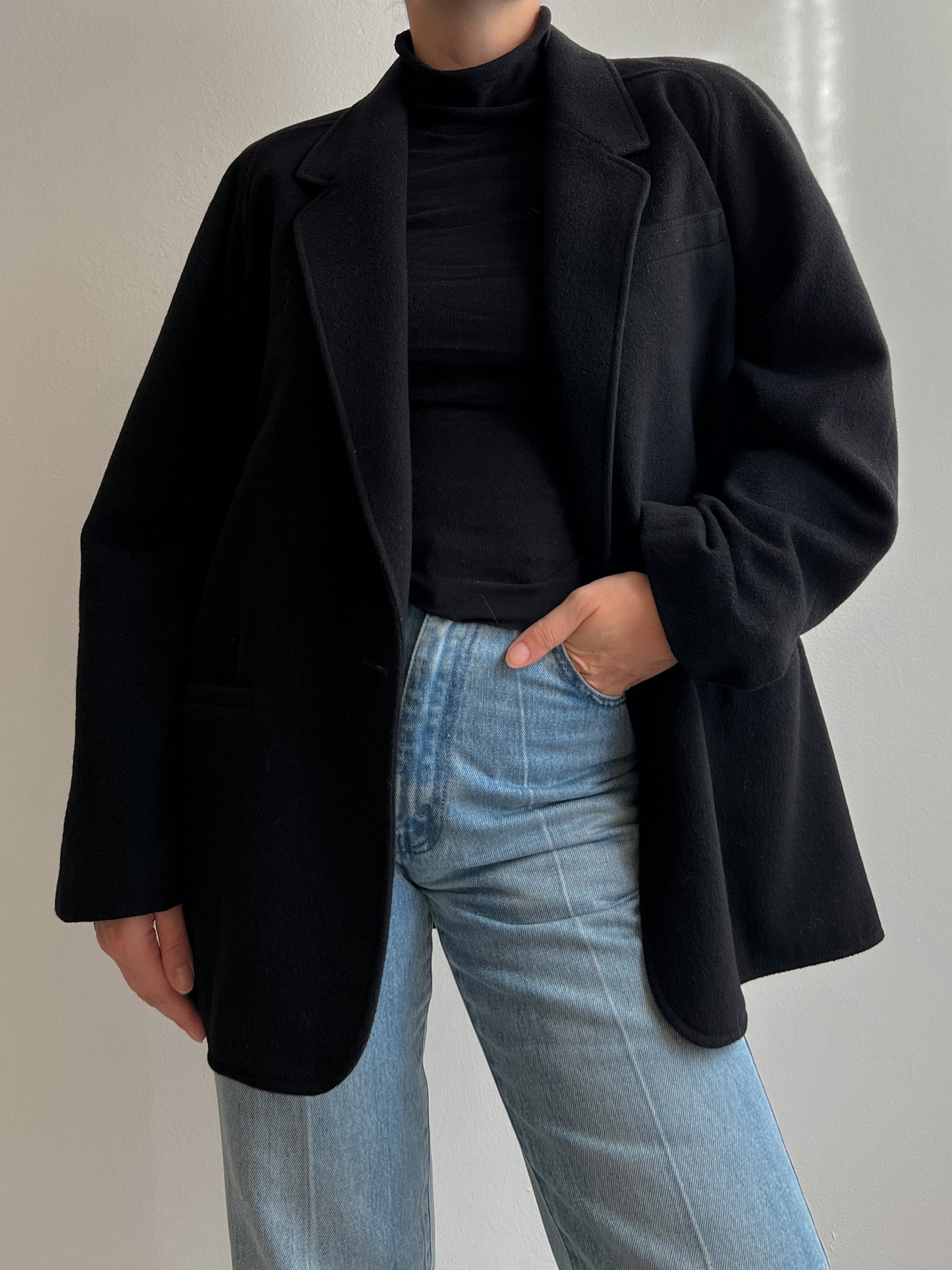 Pure wool black jacket