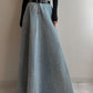 Denim extra long skirt