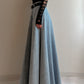 Denim extra long skirt