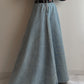 Denim extra long skirt