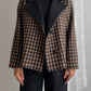 Wool and mohair checked jacket