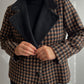 Wool and mohair checked jacket