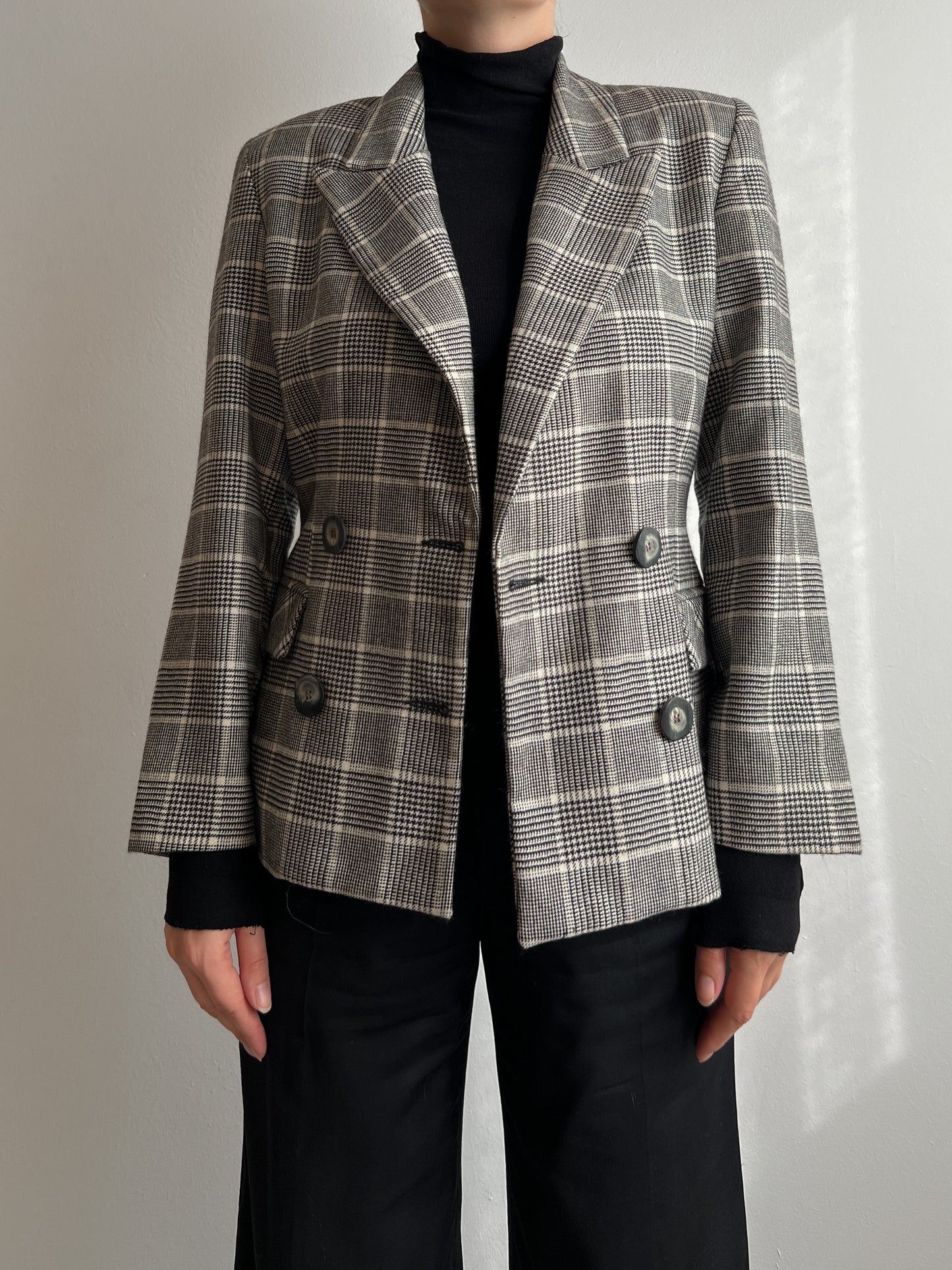 Pure virgin wool double breast blazer