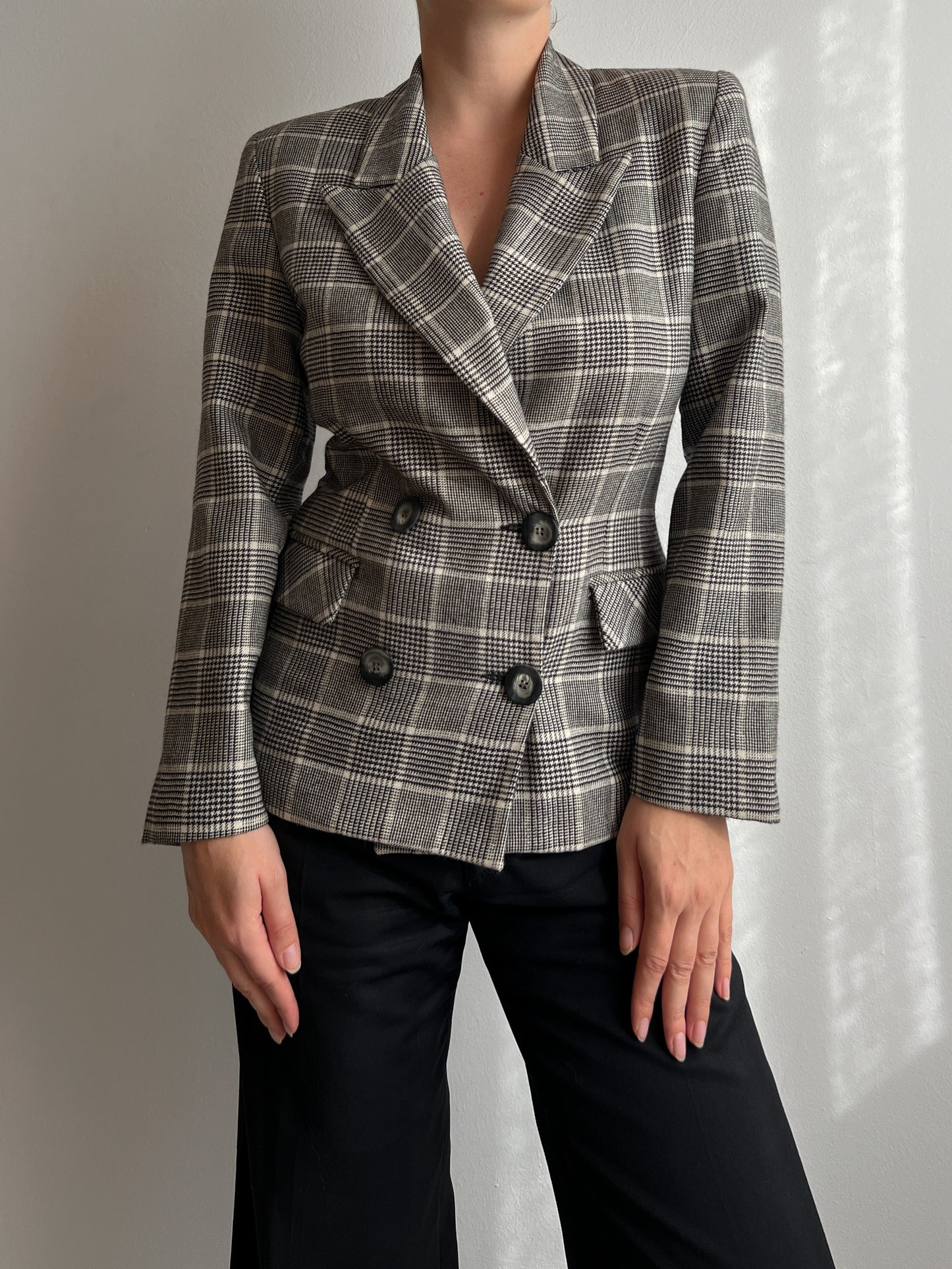 Pure virgin wool double breast blazer