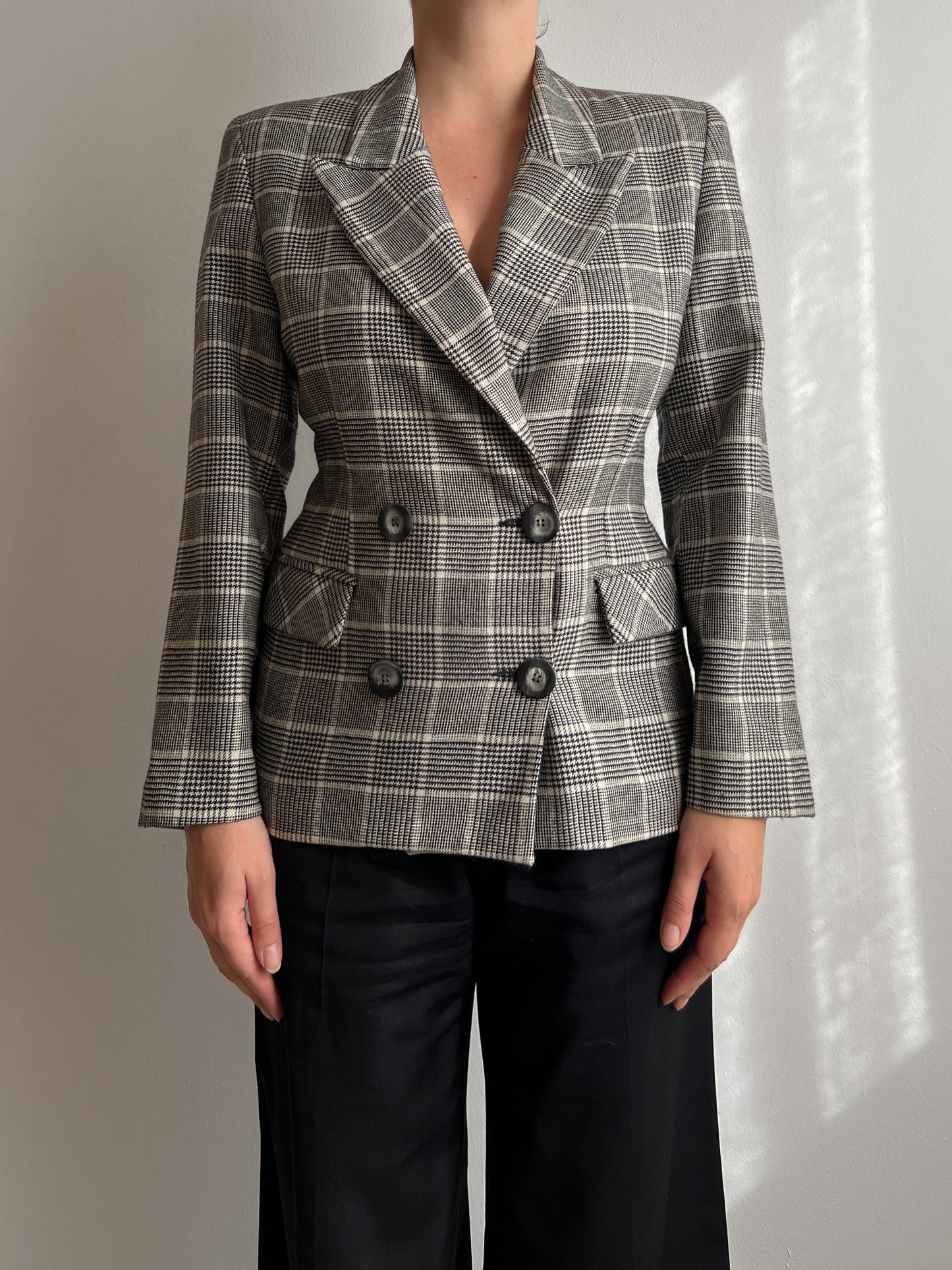 Pure virgin wool double breast blazer