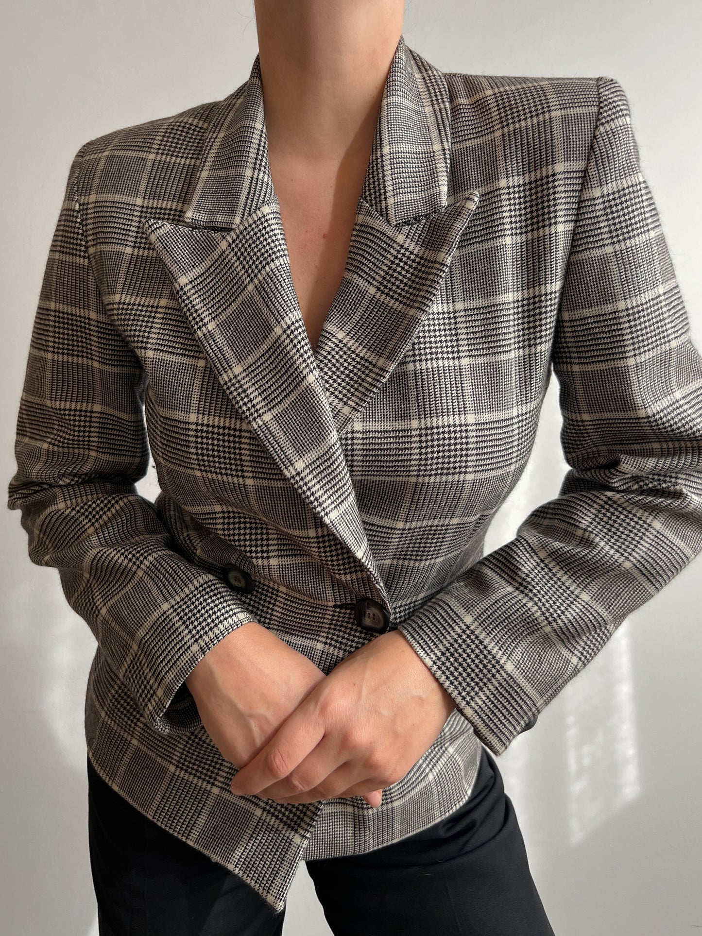 Pure virgin wool double breast blazer