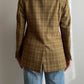 Pure virgin wool checked blazer