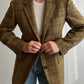 Pure virgin wool checked blazer