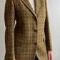 Pure virgin wool checked blazer