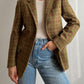 Pure virgin wool checked blazer