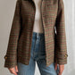 Pure wool checked jacket