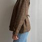 Pure wool checked jacket