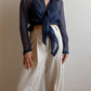 Pure silk blue blouse