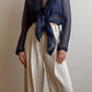 Pure silk blue blouse