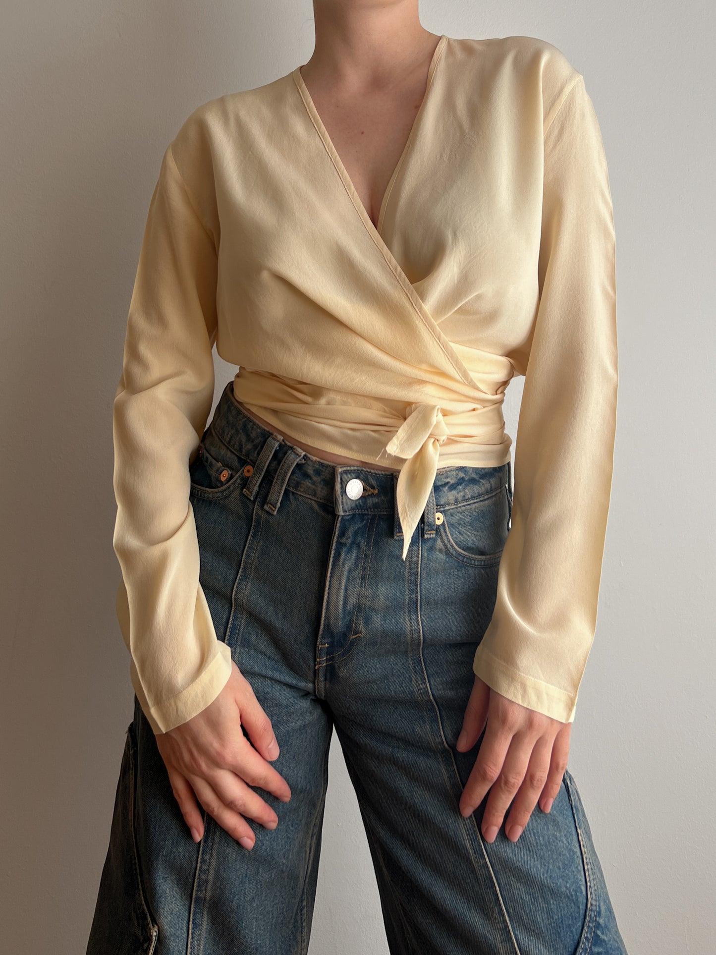 Pure silk butter blouse