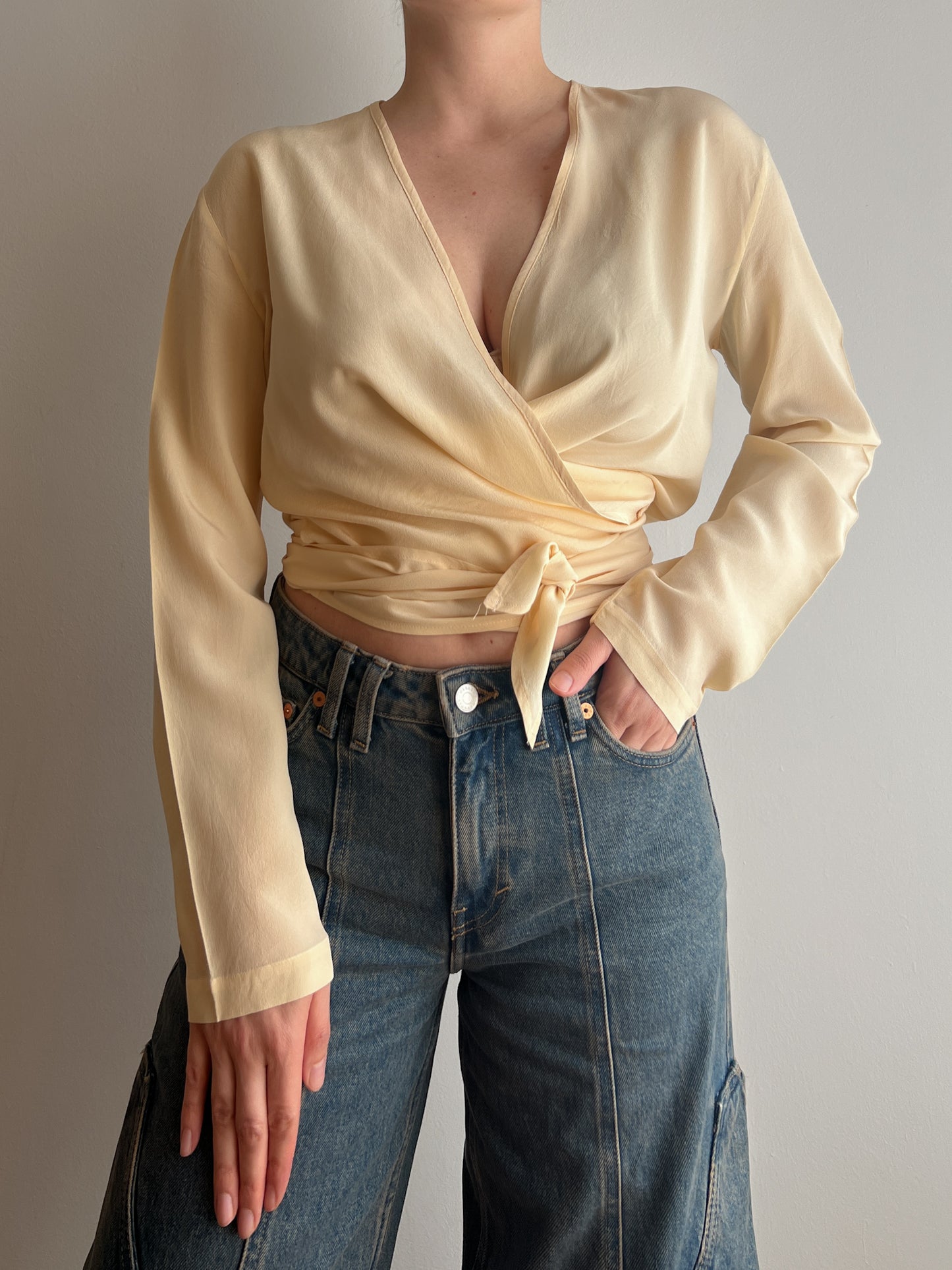 Pure silk butter blouse