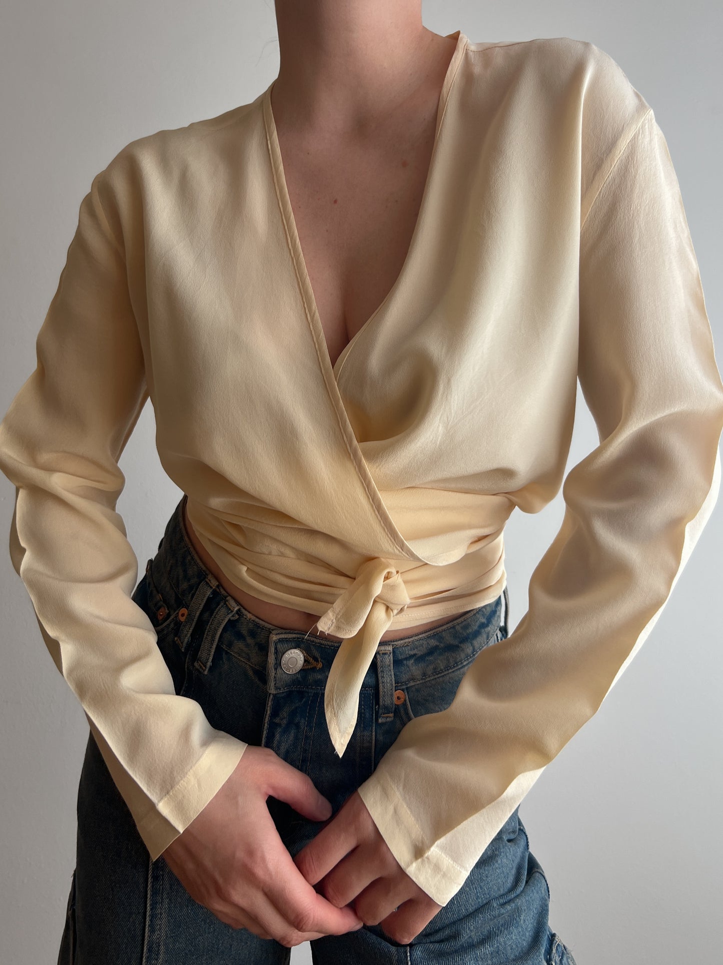 Pure silk butter blouse