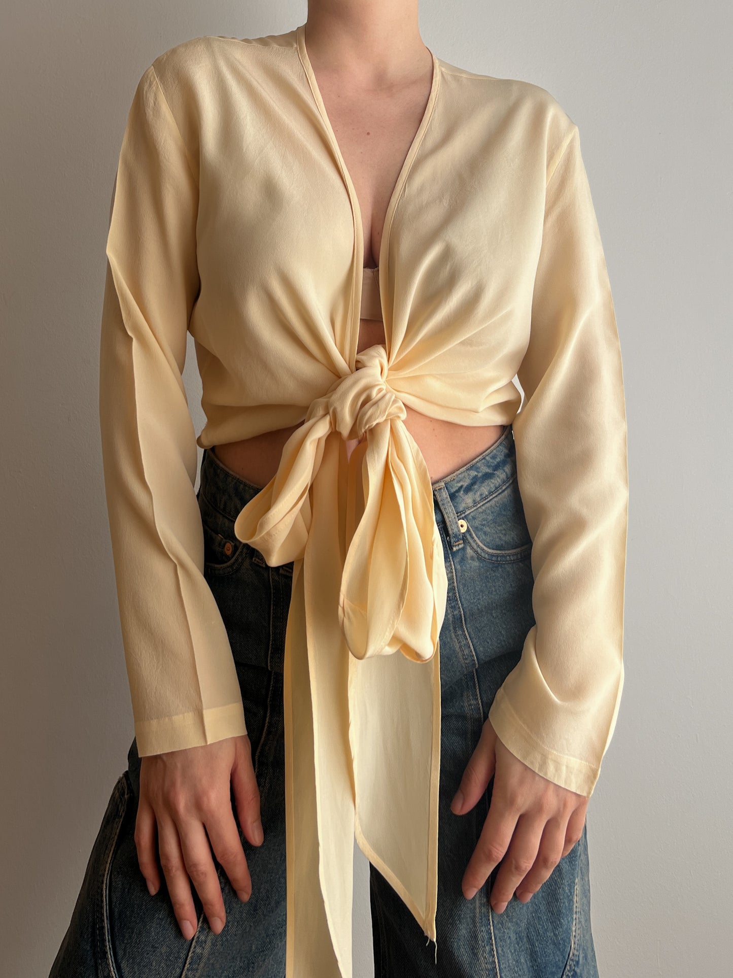 Pure silk butter blouse