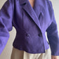 Pure linen purple jacket