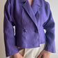 Pure linen purple jacket