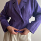 Pure linen purple jacket